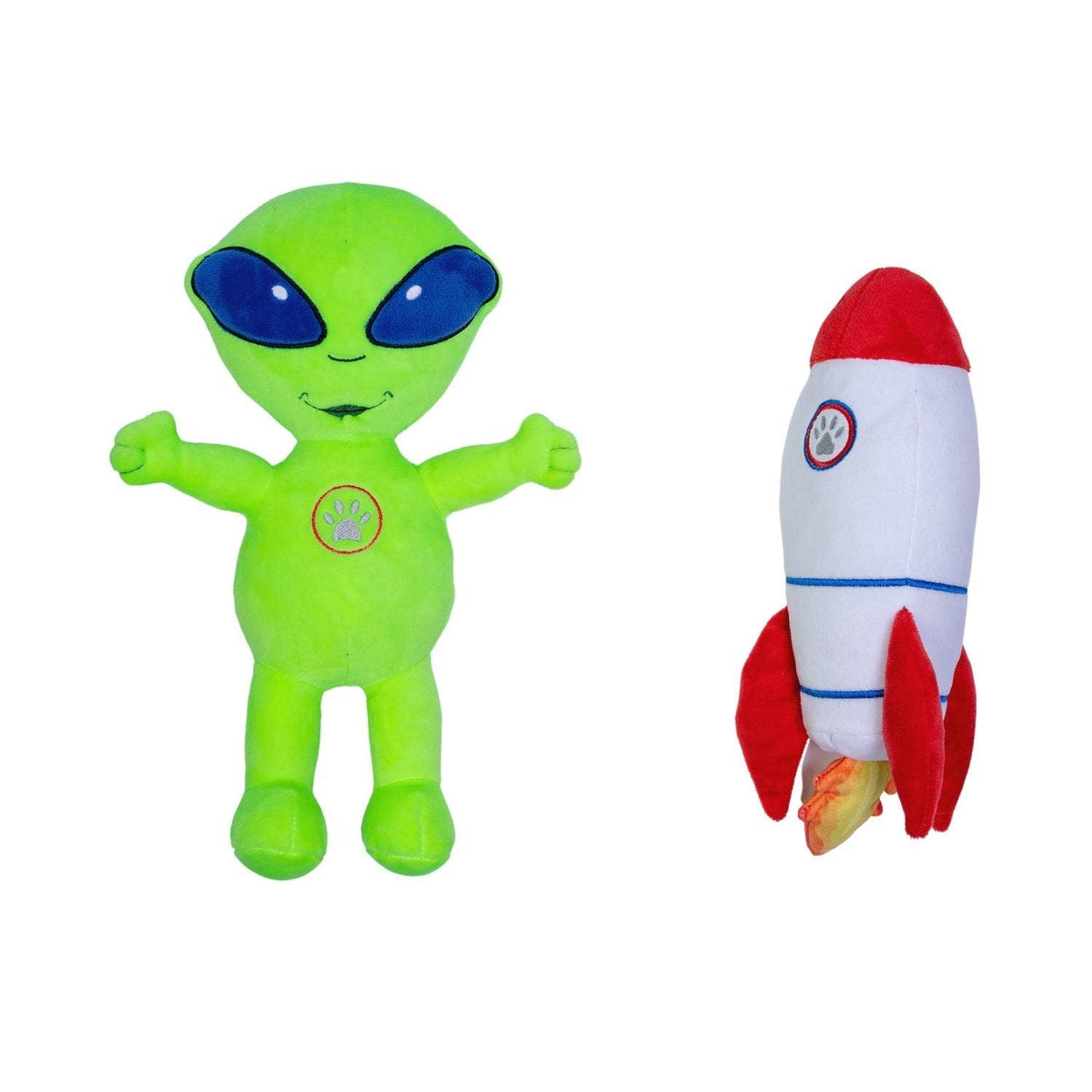 Out of this World Crinkle and Squeaky Plush Dog Toy Combo by American Pet Supplies