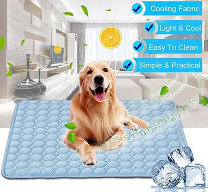 NEW XTRA Large Dog Mat Cooling Summer Pad Mat Pet Dog Cat Blanket for Sofa Bed Floor Keep Cool by Js House
