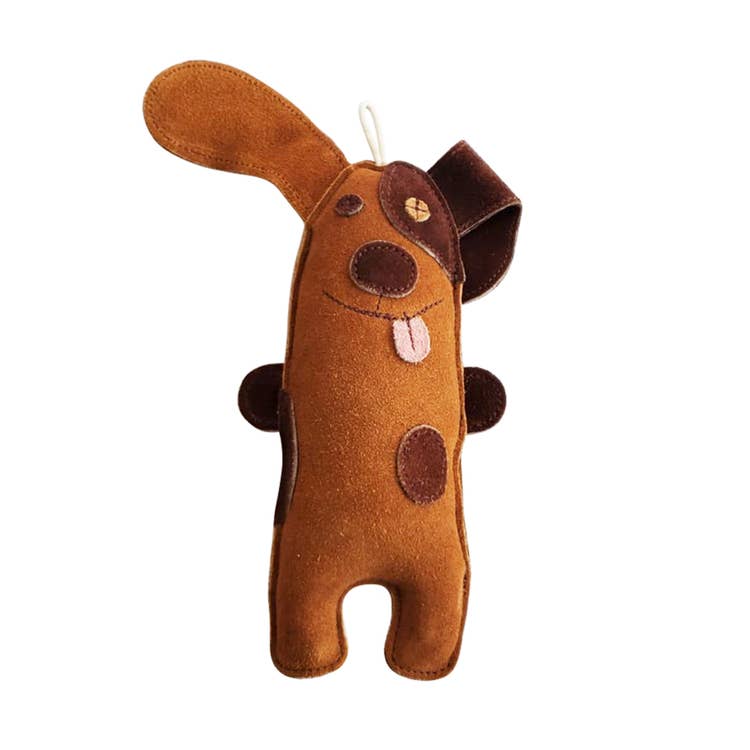 Eco-Friendly Silly Puppy Natural Leather Dog Chew Toy by American Pet Supplies