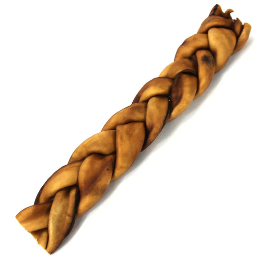 Braided Collagen Stick Dog Treats - 12" Thick (25/case) by American Pet Supplies