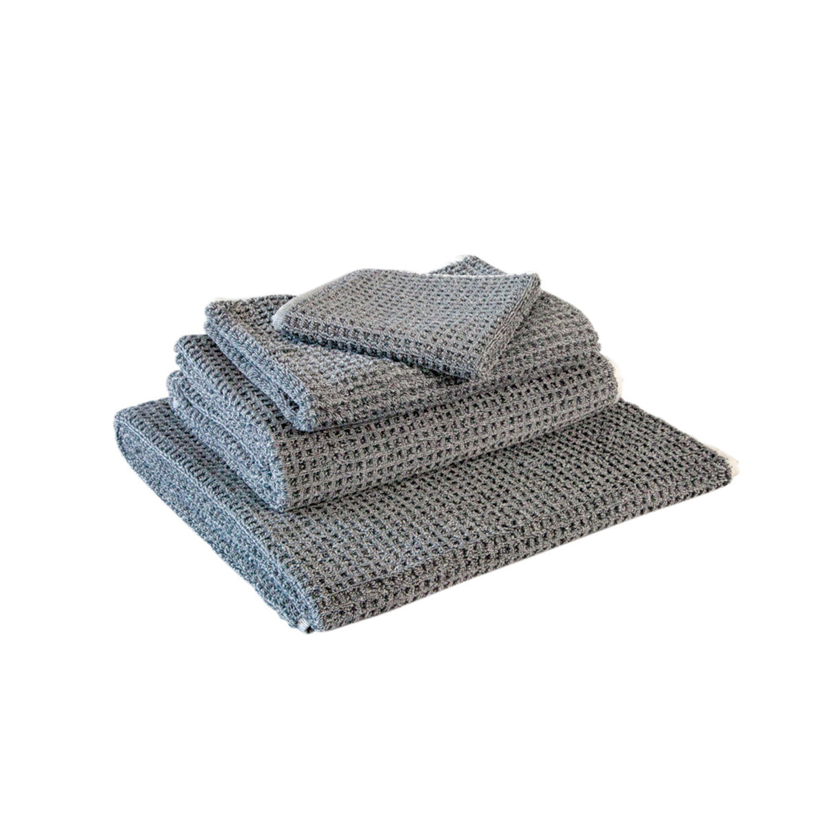 Waffle Gray Tweed 4 or 3 Pc. Set by Turkish Towel Collection