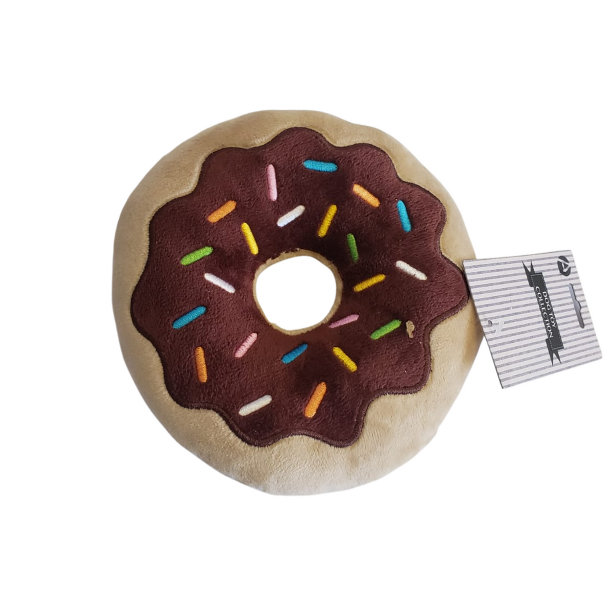 Chocolate Donut Plush Dog Toy by American Pet Supplies