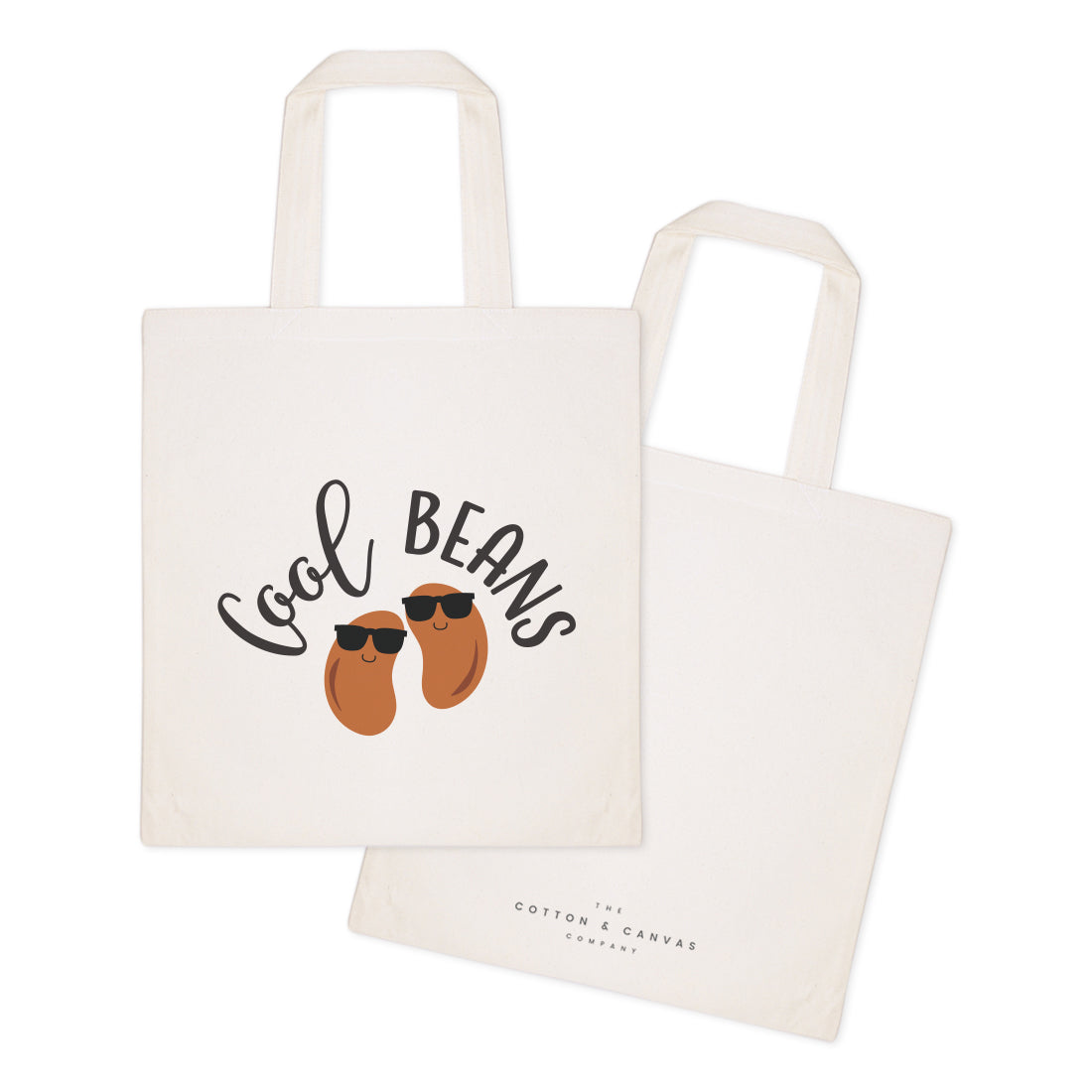 Cool Beans Cotton Canvas Tote Bag by The Cotton & Canvas Co.