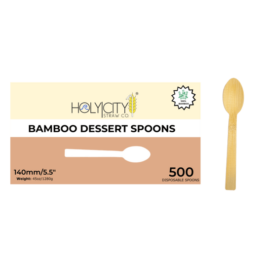 Bamboo Dessert Spoons | 5.5" by Farm2Me