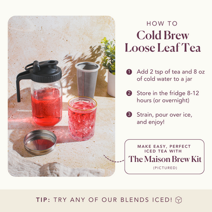 Easy to Be Green Tea (Blueberry - Hibiscus) by Plum Deluxe Tea