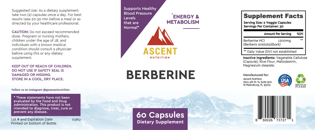Berberine by Ascent Nutrition