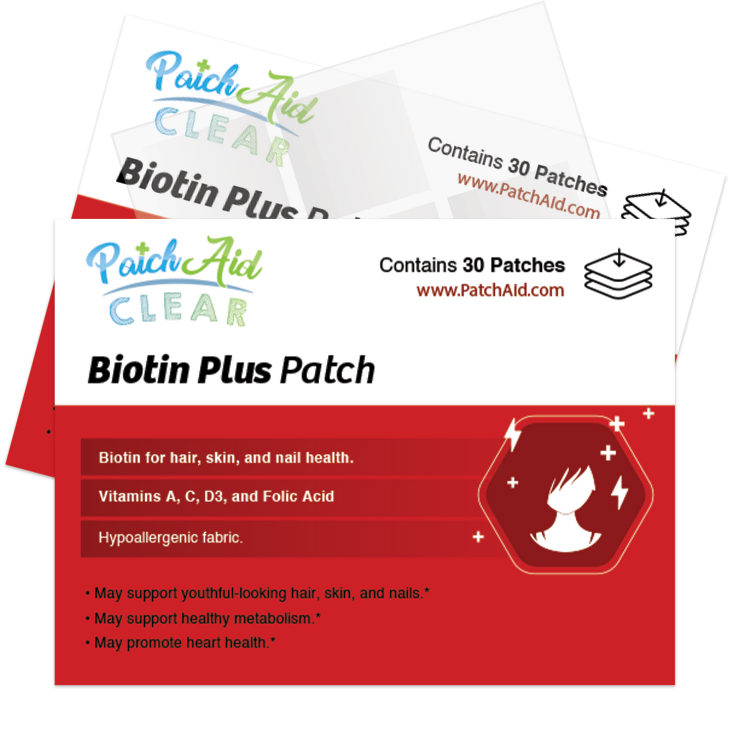 Biotin Plus Vitamin Patch for Hair, Skin, and Nails