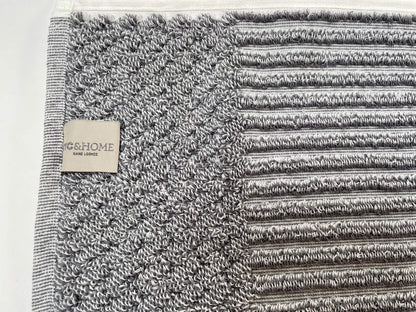 Bonini Chevron Silver Gray by Turkish Towel Collection