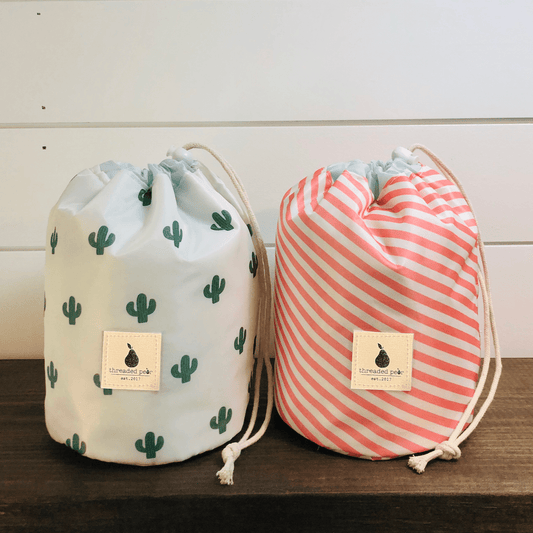 Portable Cosmetic Bags by Threaded Pear
