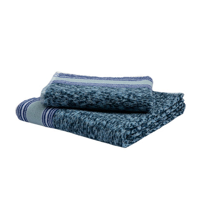 Cali Blue Melange Eponj by Turkish Towel Collection