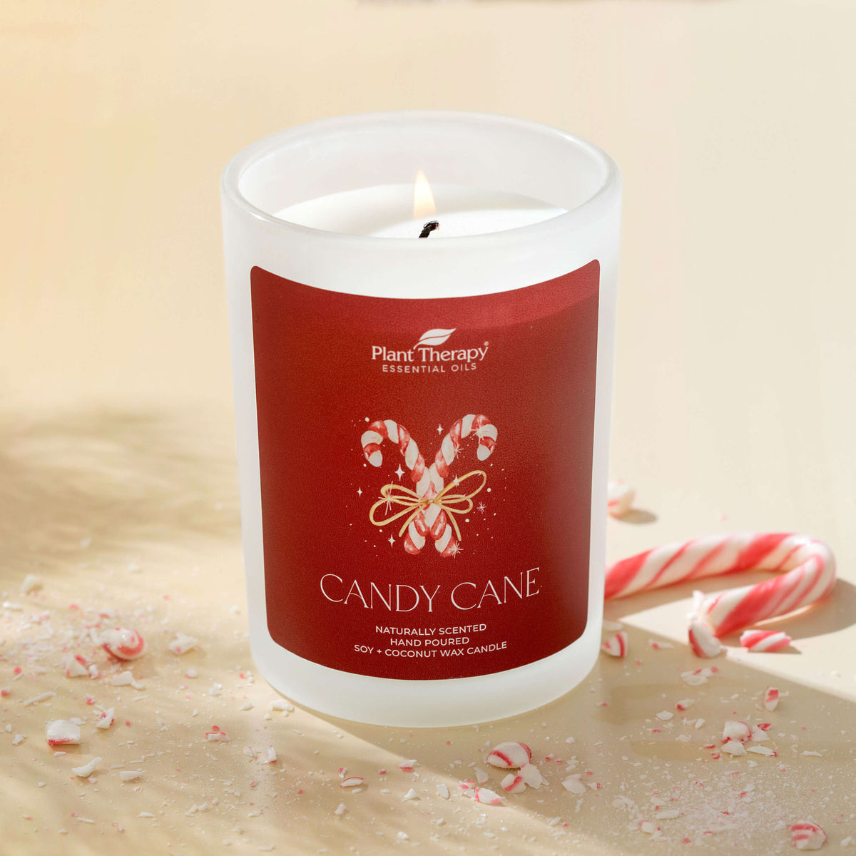 Candy Cane Naturally Scented Candle