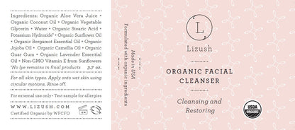 ORGANIC FACIAL CLEANSER Cleansing and Restoring