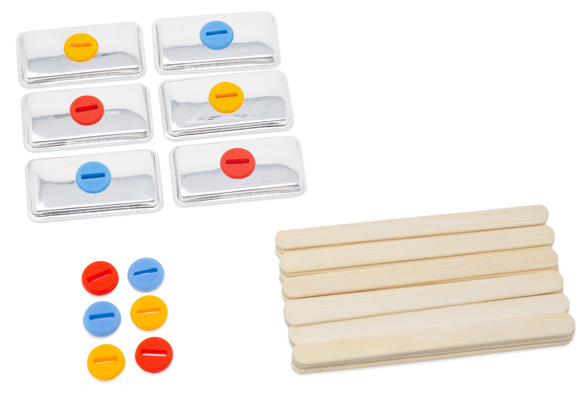 30 Reusable Bamboo Sticks + 6 Lids + 12 Silicone Seals - for Ecozoi Square Popsicle Molds by ecozoi