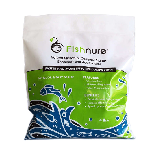 Fishnure 4 pounds Natural Microbial Compost Starter, Enhancer and Accelerator by Fishnure