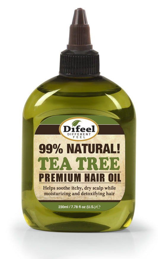 Difeel Premium Natural Hair Oil - Tea Tree Oil 8 oz. (PACK OF 2) by difeel - find your natural beauty