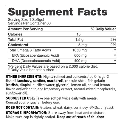 Complete Omega 3 Softgels by Amy Myers MD