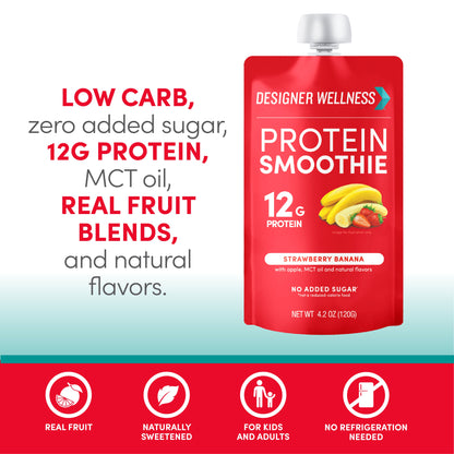Protein Smoothie - Strawberry Banana 12 pack