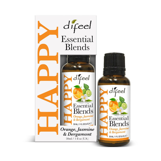 Difeel 100% Natural Essential Oil Blends - Happy 1 oz. (Pack of 2) by difeel - find your natural beauty