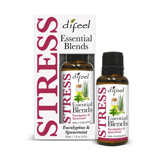 Difeel 100% Natural Essential Oil Blends - Stress 1 oz. (Pack of 2) by difeel - find your natural beauty