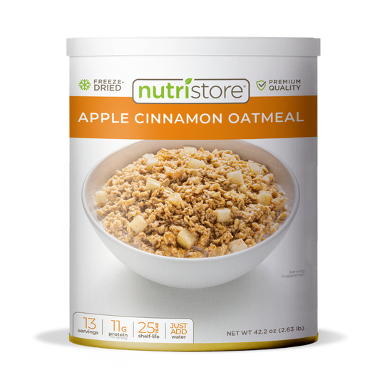 Apple Cinnamon Oatmeal Freeze Dried - #10 Can by Nutristore