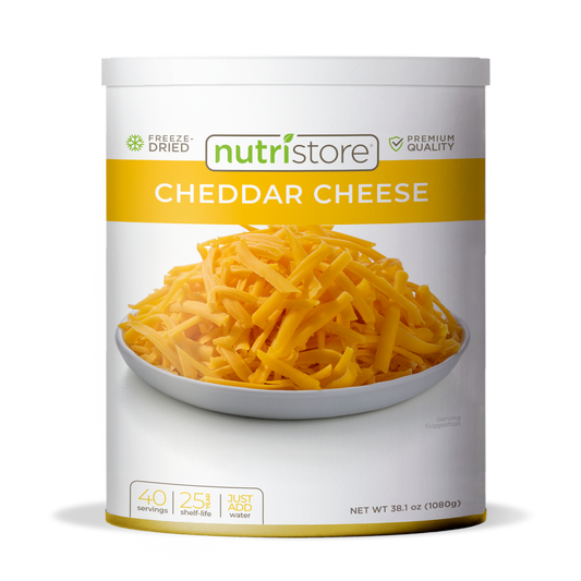 Cheddar Cheese Freeze Dried - #10 Can by Nutristore