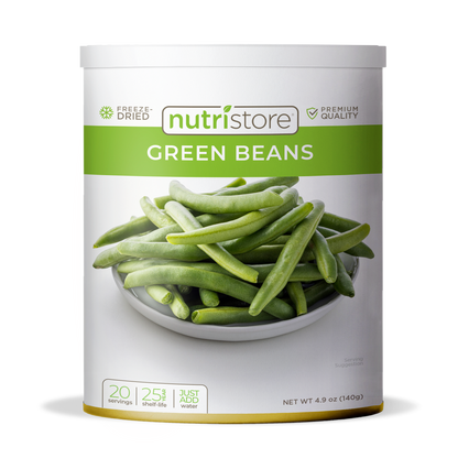 Green Beans Freeze Dried - #10 Can by Nutristore