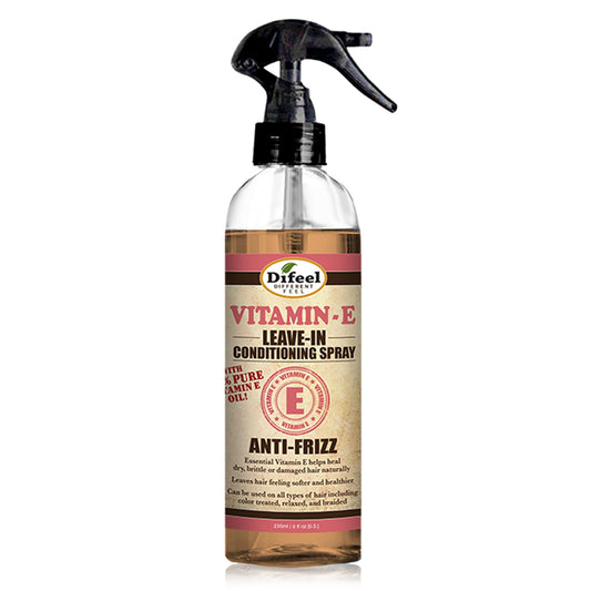 Difeel Anti-Frizz Leave in Conditioning Spray with 100% Pure Vitamin E Oil 6 oz. by difeel - find your natural beauty
