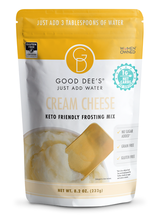 Just Add Water Cream Cheese Keto Frosting - Gluten Free and No Added Sugar by Good Dee's