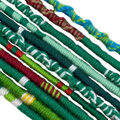 Hand Woven Friendship Bracelet - Made from Soft Comfortable Cotton, Multi-Colored Design, by Made for Freedom, 10-12 inches from Knot to Knot
