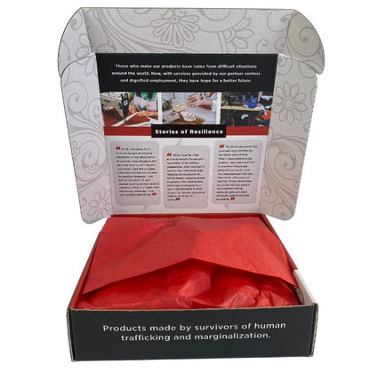 Gift Box with Tissue Paper by Made for Freedom