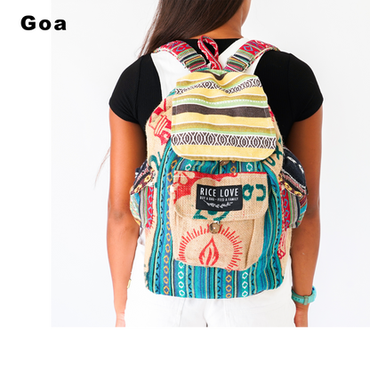 Recycled Travel Backpack by Rice Love