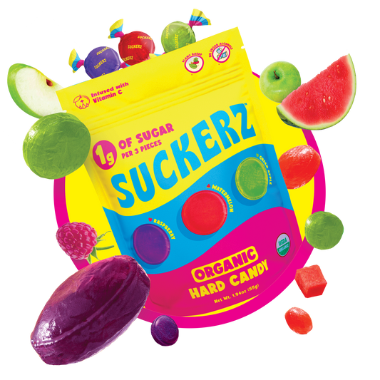 Original Hard Candy, Certified Organic, Vitamin C Infused, No Artificial Sweeteners,  by Suckerz