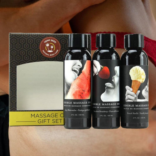 Edible Massage Oil Gift Set (3-Pack)