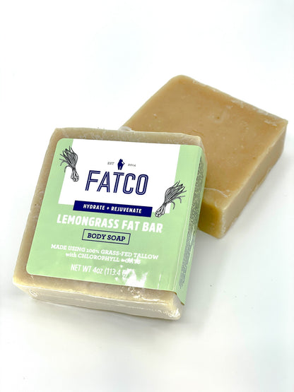 Lemongrass Fat Bar, 4 Oz by FATCO Skincare Products