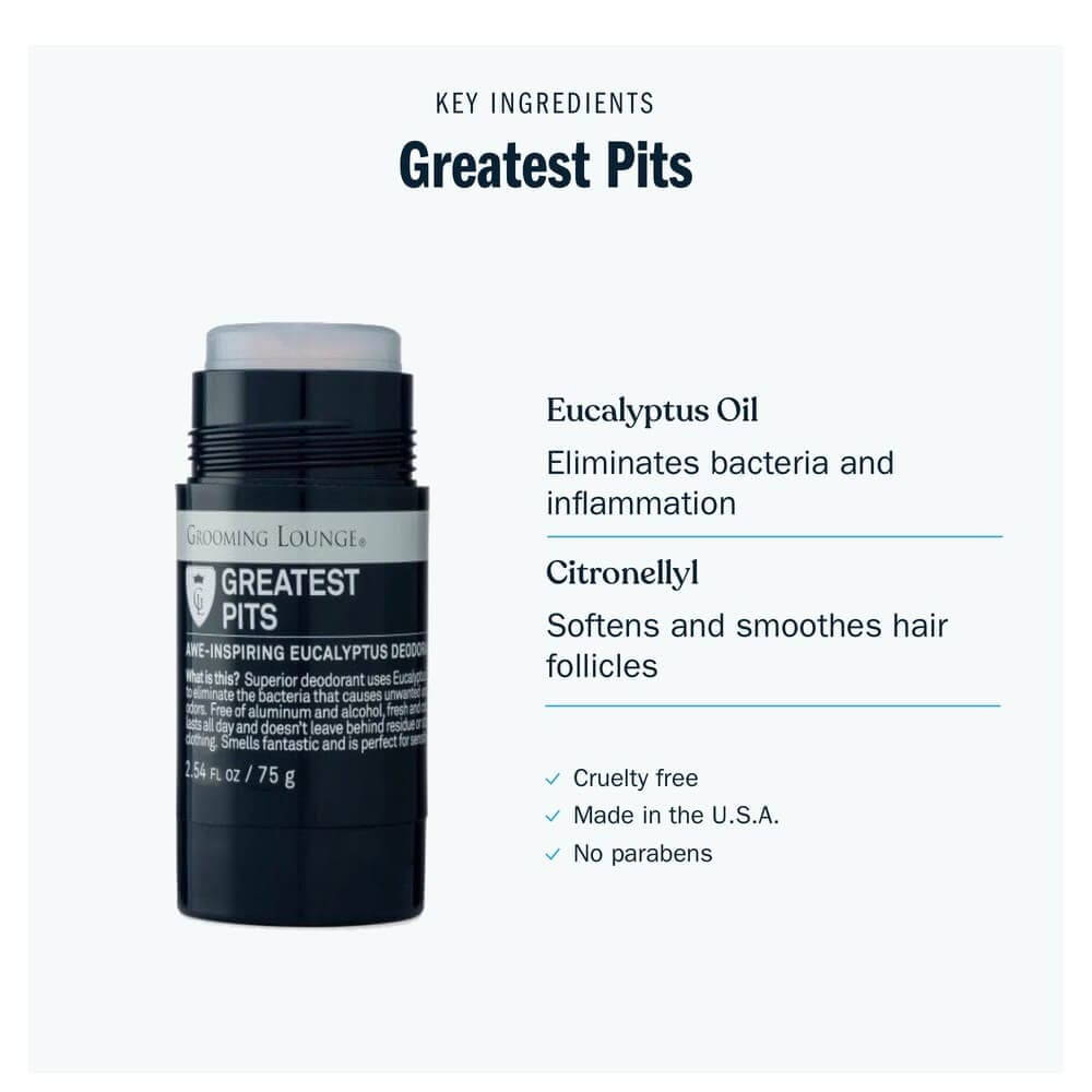 Grooming Lounge Greatest Pits Deodorant by Grooming Lounge
