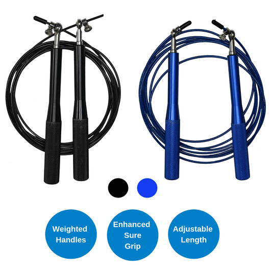 Weighted Jump Rope with Adjustable Steel Wire Cable by Jupiter Gear