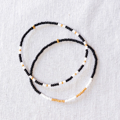 Simple Seed Bead Bracelets - Set of 2 by Upavim Crafts