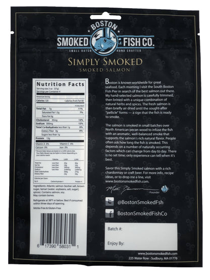 Simply Smoked Salmon Portions (Hot Smoked) - 3 x 3 LB by Farm2Me