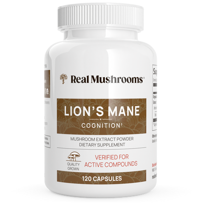 Organic Lions Mane Extract Capsules by Real Mushrooms