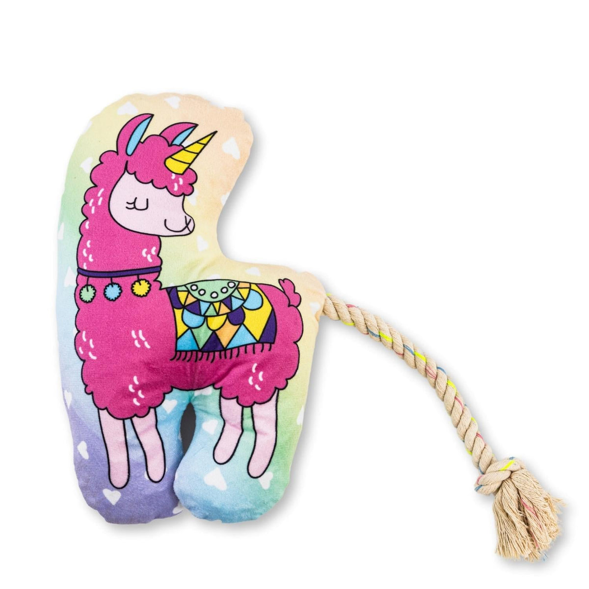 Magical Llama Plush Dog Toy with Crinkle and Squeak Features by American Pet Supplies