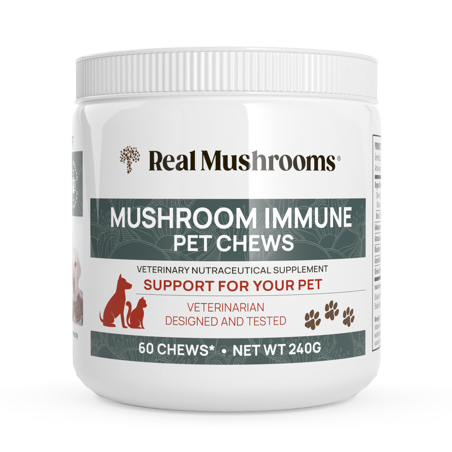 Mushroom Immune Pet Chews by Real Mushrooms