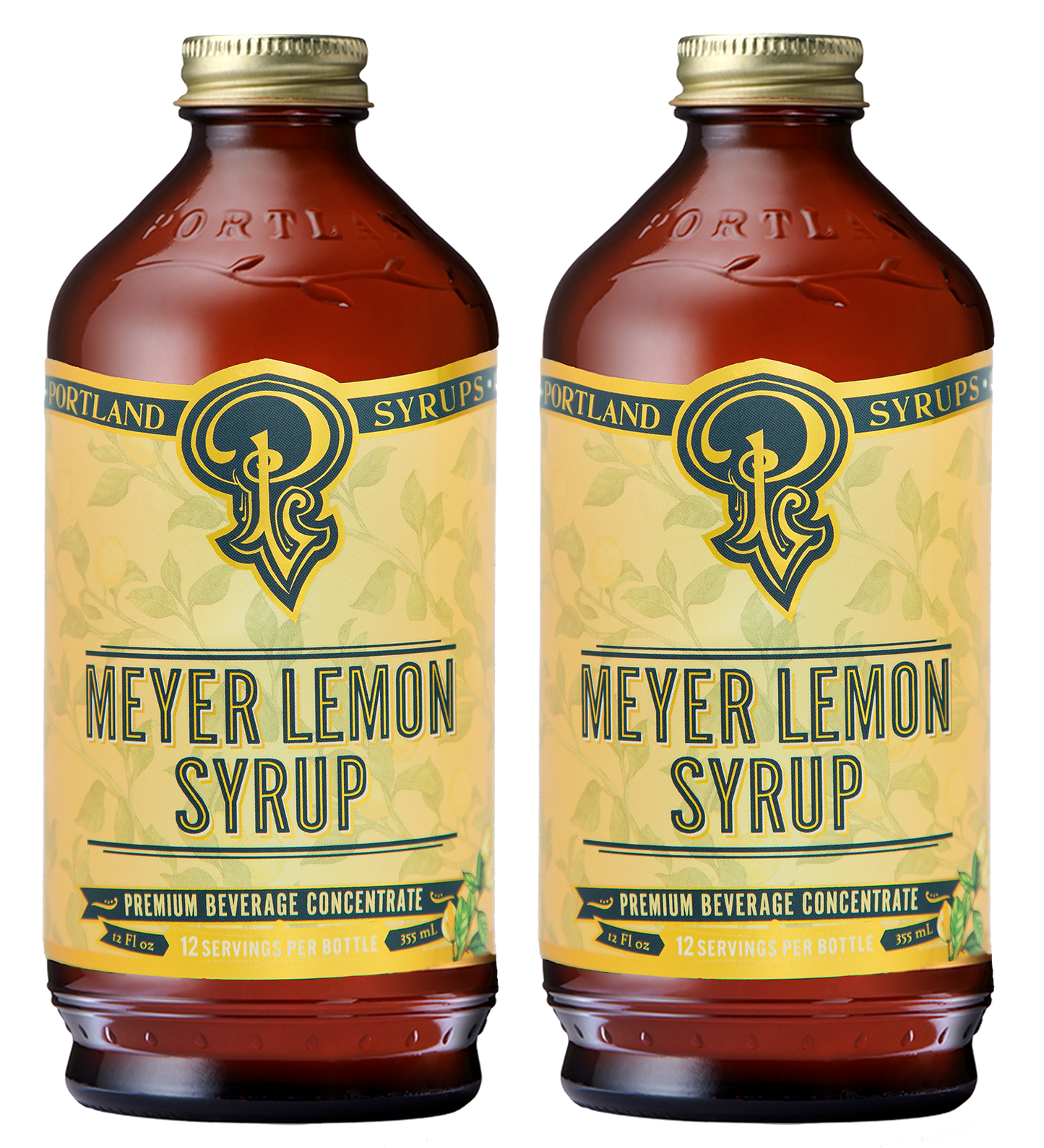 Meyer Lemon Syrup two-pack by Portland Syrups