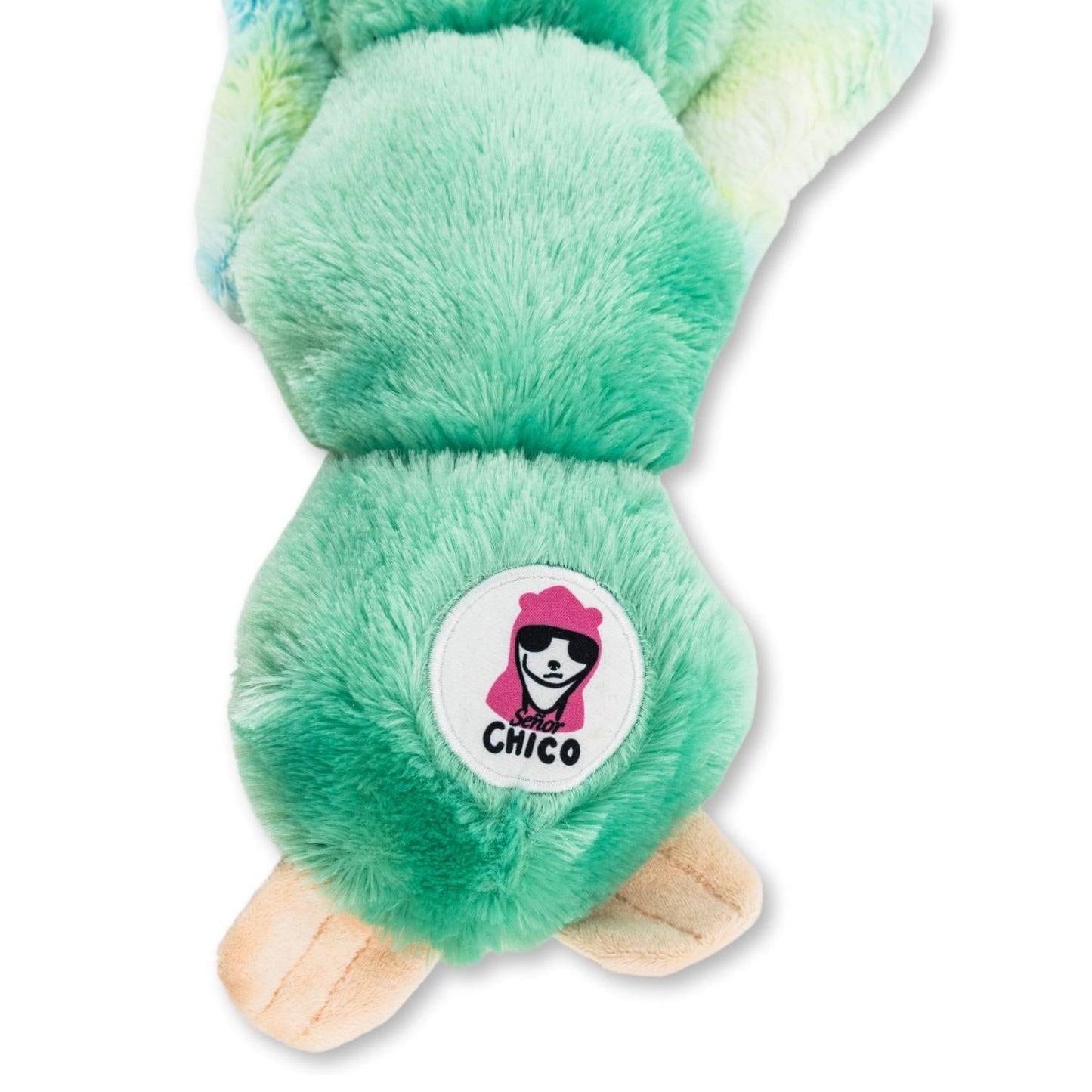 Winged Mint Sloth Magical Creature Squeaking Plush Dog Toy by American Pet Supplies