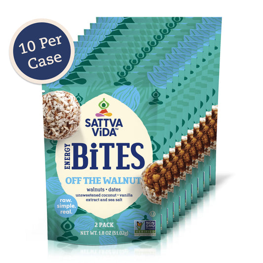 NEW - Off The Walnut Energy Bites, 2pack (10 per case) by Sattva Vida
