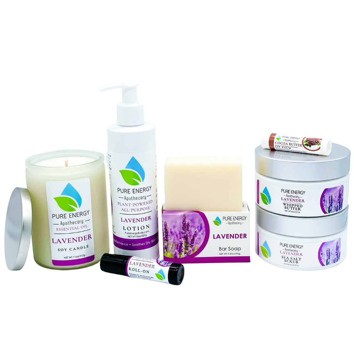 Perfect Gift Premium Lavender Gift Set by Pure Energy Apothecary