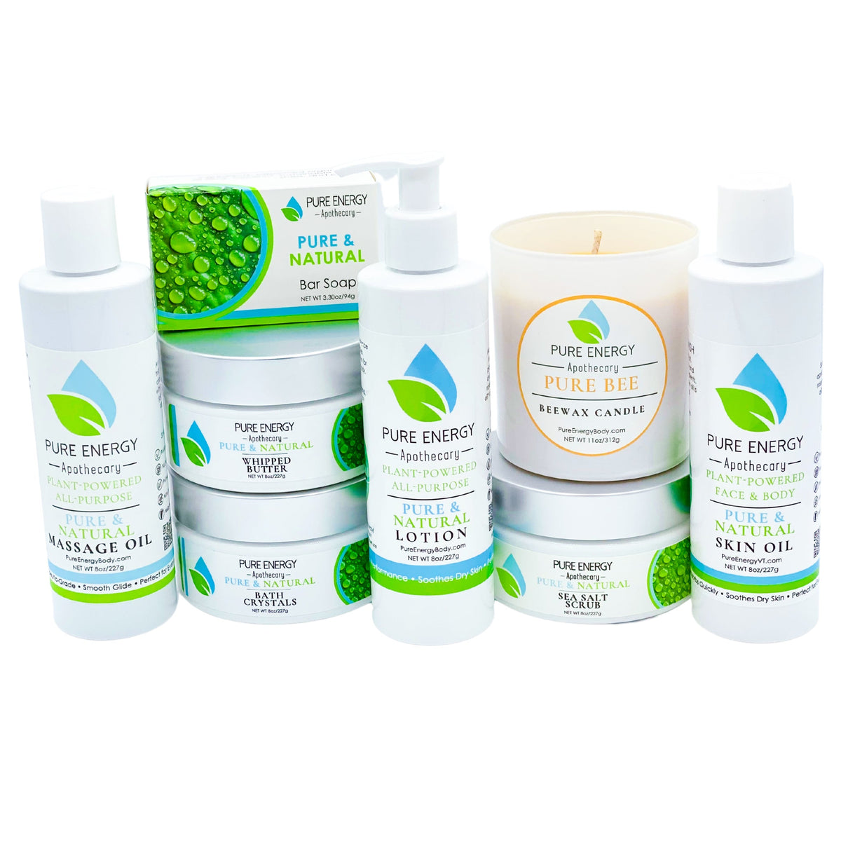 Premium Spa Gift Set (Pure & Natural) by Pure Energy Apothecary
