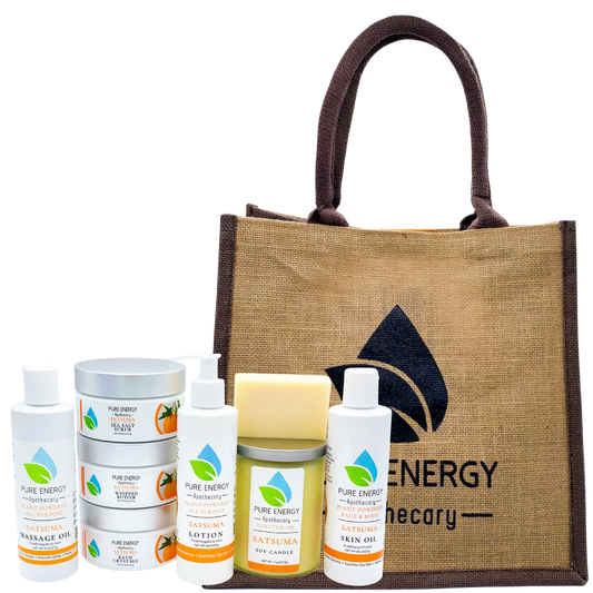Premium Spa Gift Set (Satsuma) by Pure Energy Apothecary
