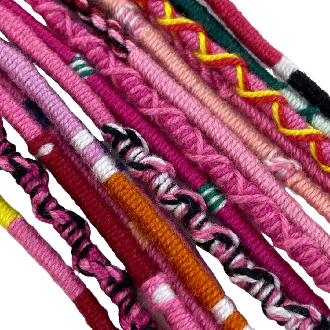 Hand Woven Friendship Bracelet - Made from Soft Comfortable Cotton, Multi-Colored Design, by Made for Freedom, 10-12 inches from Knot to Knot