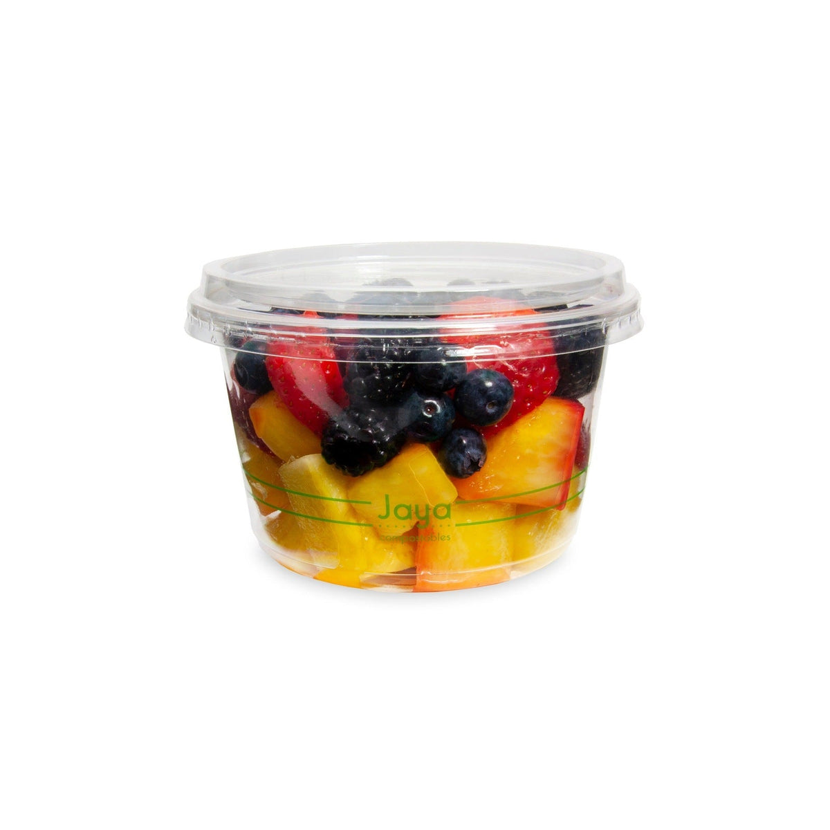 16-Ounce Clear PLA Round Deli Container,600-Count Case by TheLotusGroup - Good For The Earth, Good For Us