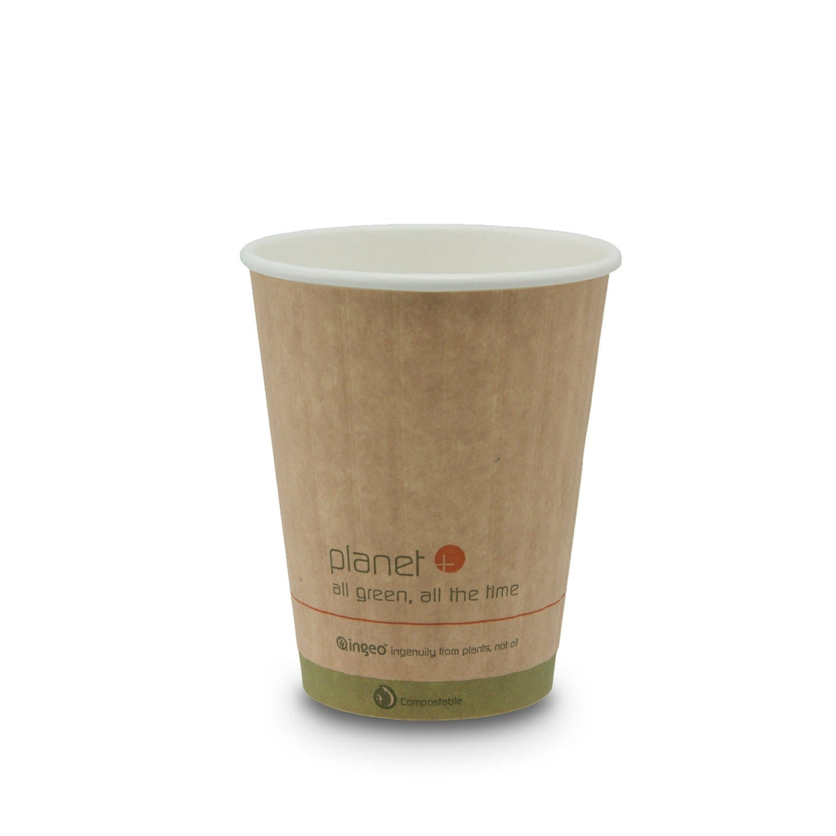 12-Ounce PLA Laminated Double-Wall Hot Cup, 1000-Count Case by TheLotusGroup - Good For The Earth, Good For Us